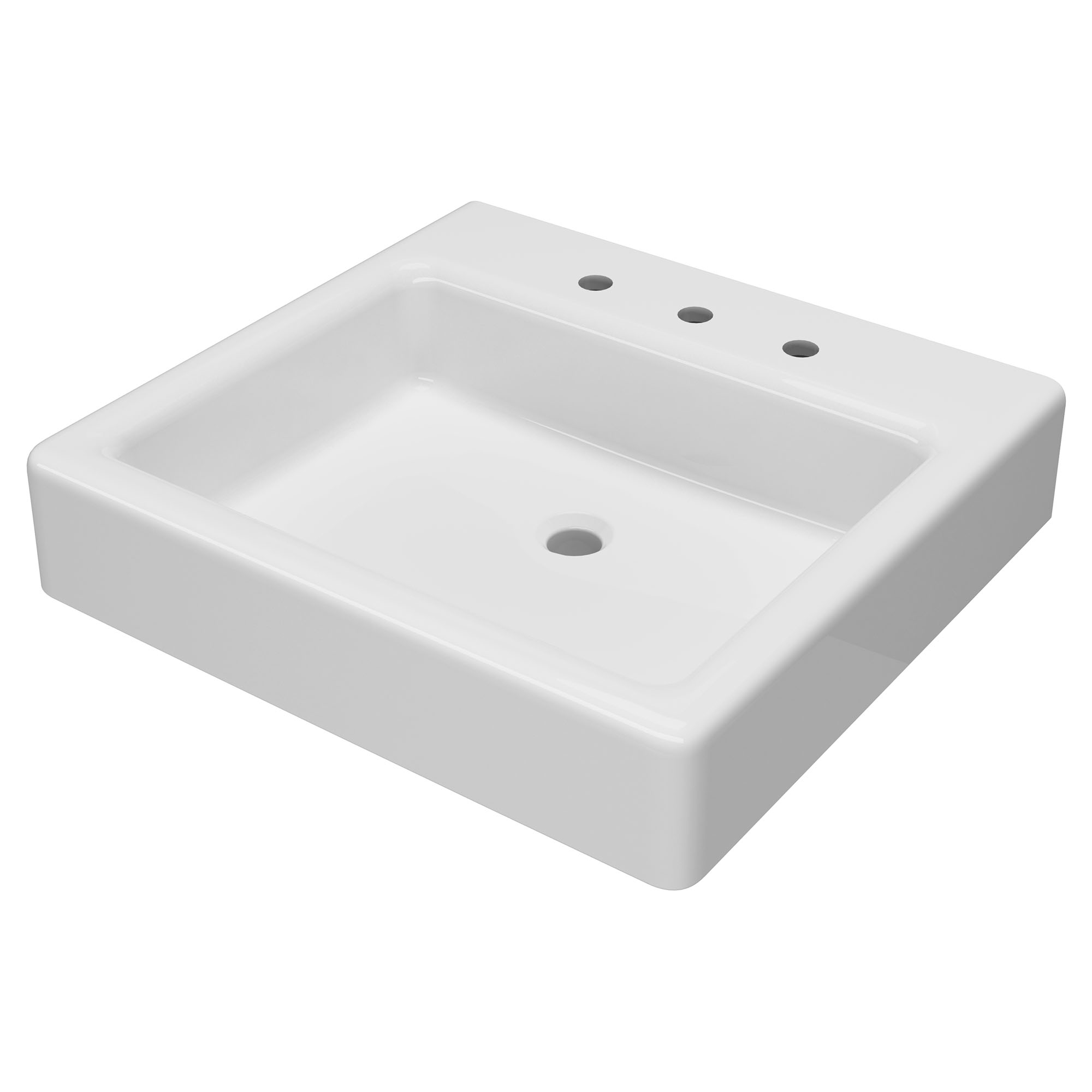 24 in.  Above Counter Bathroom Sink, 3 hole